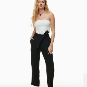 Wilfred Black Tie Front Pant
